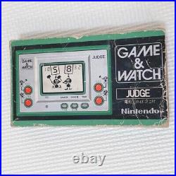 Nintendo Game & Watch Silver Series Judge Made in Japan with box witho battery cover