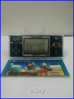 Nintendo Game & Watch Super Mario Bros. Crystal Screen Series WORKING