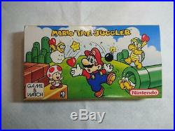 Nintendo Game Watch Super Mario The Juggler Very Rare Collector Items Japan