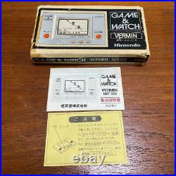 Nintendo Game & Watch VERMIN Boxed MT-03 Retro game device Used Japan