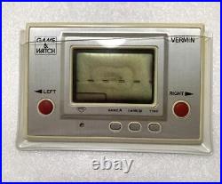 Nintendo Game & Watch Vermin MT-03 Silver Series Wide Screen 1980 Tested