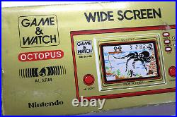 Nintendo Game & Watch Wide Screen Octopus OC-22 Boxed Made in Japan Great Cond