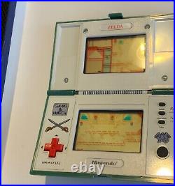 Nintendo Game & Watch Zelda Multiscreen 1980s Complete In Box With Manual