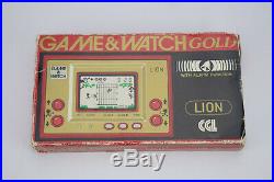 Nintendo Game and Watch Lion LN-08 Gold Series RARE CGL Vintage LCD Handheld