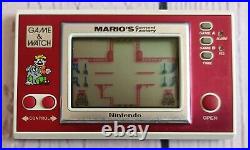 Nintendo Game and Watch Mario's Cement Factory 1983 LCD Game