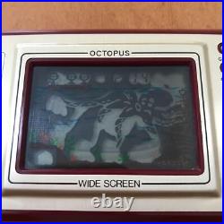 Nintendo Game and Watch Octopus Wide Electronic Handheld'80s Vintage, Working