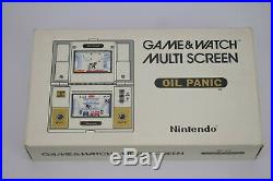 Nintendo Game and Watch Oil Panic Multi Screen 1st Edition Matching Serials VGC
