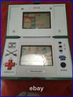 Nintendo Game and Watch Zelda 1989. Plastic Never Removed Working Great