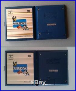 Nintendo Game&watch Multiscreen Rain Shower Lp-57 Complete In Box Cib Rare+++