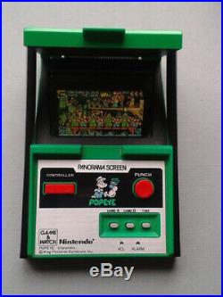 Nintendo Game&watch Panorama Popeye Pg-92 Extra Fine Condition Full Working