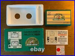 Nintendo Green House Game And Watch GH-54 1982 boxed with instructions