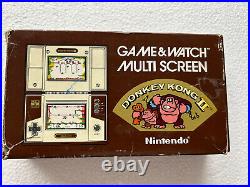 Nintendo JR 55 Donkey Kong 2 / II Game & Watch Boxed Instructions Working