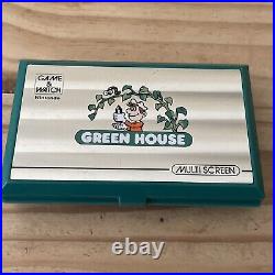 Nintendo Lcd Game & Watch Multi Screen Green House 1982 GH-54 2