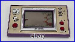Nintendo Lcd Game & Watch Widescreen Snoopy Tennis SP-30 CGL Vintage 1982 CIB
