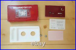 Nintendo Mario's cement factory en boite game and watch vintage 1983