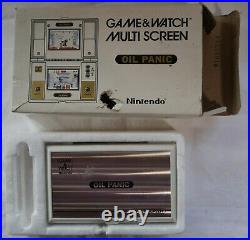 Nintendo Multi-Screen Game and Watch Oil Panic, boxed with instructions