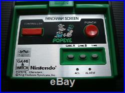 Nintendo Panorama POPEYE Vintage Electronic Handheld Video game & watch (boxed)