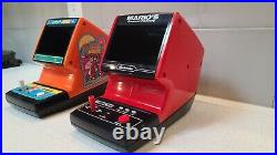 Nintendo Tabletop Watch LOT of 2 (Donkey Kong Jr. & Mario's Cement Factory)