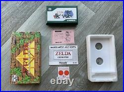 Nintendo Zelda Game & Watch ZL-65 Boxed instructions Vintage 1989 Stickers