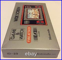 Original Nintendo Game & Watch Fire Attack ID 29 Near Mint In Box For Sale