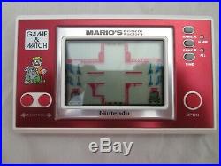 RARE MINT Nintendo Mario's Cement Factory Game & Watch COMPLETE and Boxed