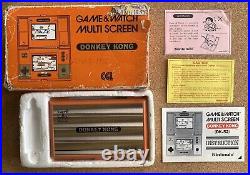 Rare Boxed 1982 Nintendo Game and Watch Donkey Kong Game DK-52 + Instruction etc