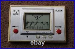 Rare Nintendo Game & Watch Vermin Mt-03 1980 Good Working Condition