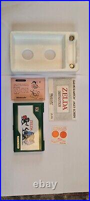Rare Retro Zelda Nintendo Game & Watch Multi Screen ZL-65 1989 Boxed Great Cond