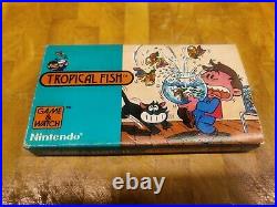 Rare! TROPICAL FISH! Nintendo game and watch 1985 TF-104 boxed