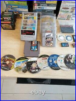 Retro Gaming Collection sega nintendo ps1 ps2 ps3 xbox wii c64 gameboy