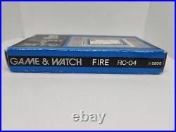 Silver FIRE rc-04 silver series Nintendo GAME & WATCH complete MINT boxed MINMB