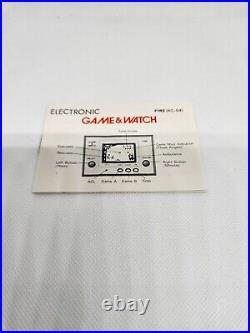 Silver FIRE rc-04 silver series Nintendo GAME & WATCH complete MINT boxed MINMB