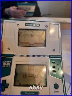 Tested Nintendo Game & Watch 1982 GH-54 Green House Multi Screen