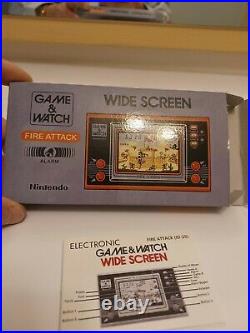 Testet LCD FIRE ATTACK Game Watch ID-29 Nintendo Wide Screen from 1982