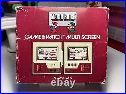 Vintage 1983 MW-56 Nintendo Game & Watch Multiscreen Mario Bros Boxed