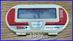 Vintage 1984 Nintendo Boxing Micro Vs System Game & Clock BX-301 Good Condition
