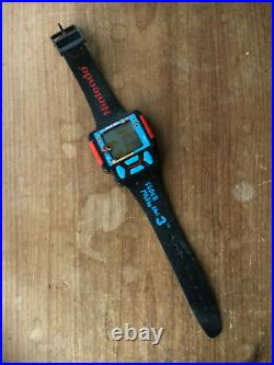 Vintage 1990 NINTENDO SUPER MARIO 3 GAME & WATCH Wristwatch for Spares / Repair