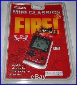 Vintage 1998 Nintendo Mini Classics Fire LCD Handheld Game & Watch Sealed/nos