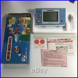 Vintage Hand Held 1988 Super Mario Bros JAPAN YM-105 Electronic Game and Watch