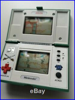Vintage NINTENDO GAME AND WATCH GAME & WATCH ZELDA ZL-65 1989 Boxed MINT