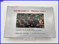 Vintage Nintendo Donkey Kong Jr Panorama Screen Game & Watch Game In VGC