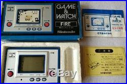 Vintage Nintendo Game & Watch Fire Console, Manual, Boxed-b213