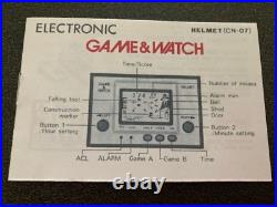 Vintage Nintendo Game & Watch HELMET CN-07 1981 GREAT CONDITION