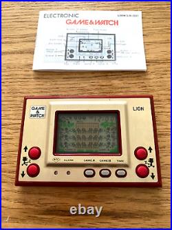 Vintage Nintendo Game & Watch Lion (LN-08) 1981 VERY GOOD CONDITION