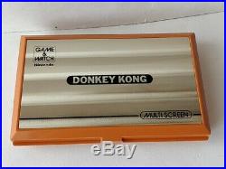 Vintage Nintendo Game & Watch Multi screen Donkey Kong, Manual, Boxed set-c0703