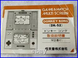 Vintage Nintendo Game & Watch Multi screen Donkey Kong, Manual, Boxed set-c1205