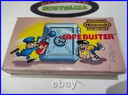 Vintage Nintendo Game & Watch Safebuster (JB-63) has Original Protection Film