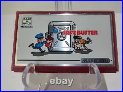 Vintage Nintendo Game & Watch Safebuster (JB-63) has Original Protection Film