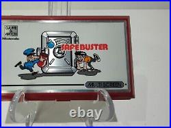 Vintage Nintendo Game & Watch Safebuster (JB-63) has Original Protection Film