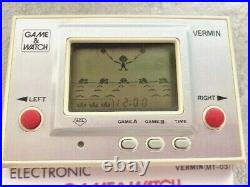 Vintage Nintendo Game & Watch VERMIN (MT-03) 1980 VGC SHOP CLEARANCE SALE